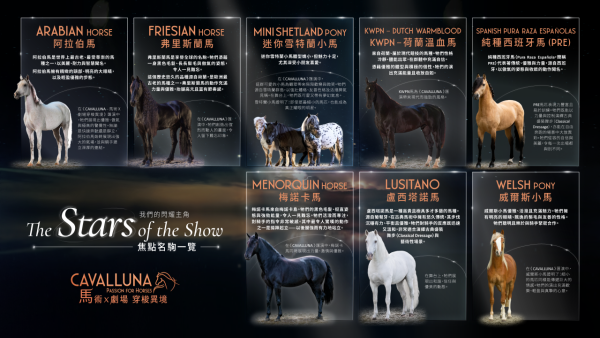 歐洲殿堂級魔幻馬術劇場《CAVALLUNA》來港舉行亞洲首演！9月啟德隆重上演！限定8場／54匹歐洲名駒