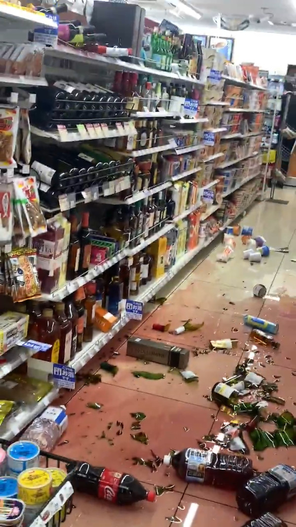 日本岩手縣發生6.9級地震 陸路交通大混亂至少五人傷 氣象廳籲一週內防同級餘震