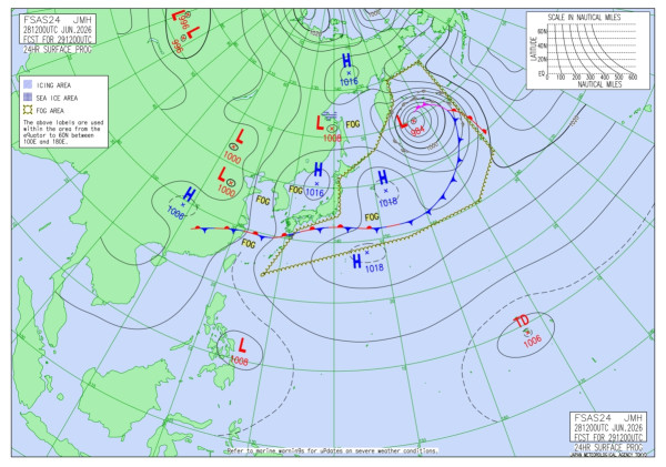 遊日注意｜雙熱帶低氣壓恐同時形成！ 日本氣象廳警告三地區提高戒備 