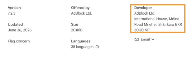 熱門擋廣告插件 Adblock for Youtube爆嚴重網絡安全漏洞 逾千萬個資隨時被人「睇光光」