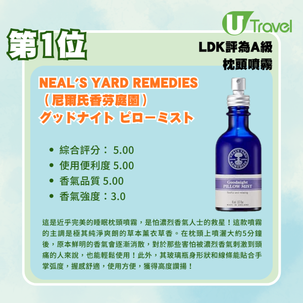 日本LDK最新實測6款枕頭噴霧排行榜!Loccitane/生活之木 邊款最幫到你一秒入睡?