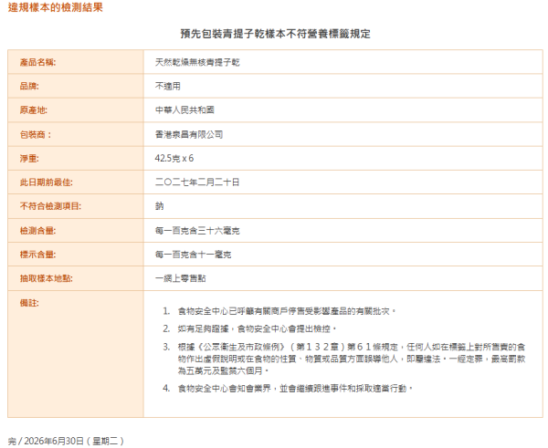 图片资料来源：cfs.gov.hk