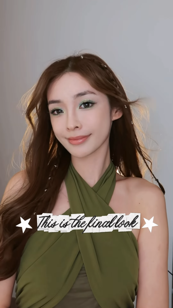 陳楨怡仿妝神還原AI女團「草草」舞台妝容！惡搞自己真人版相似度高達100%超玩得