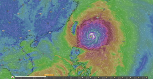 超強颱風「巴威」逼近台灣 暴風圈料覆蓋當地三分之二 專家警告3大地區最猛烈