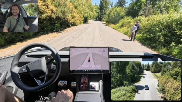 FSD信唔信得過？Tesla 自動駕駛最新實測影片曝光 反應雖快卻犯1低級錯誤【有片睇】