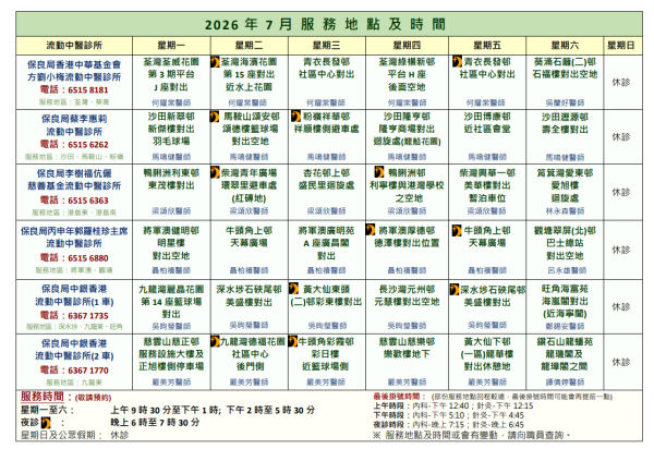 保良局中醫車（圖片來源︰保良局）