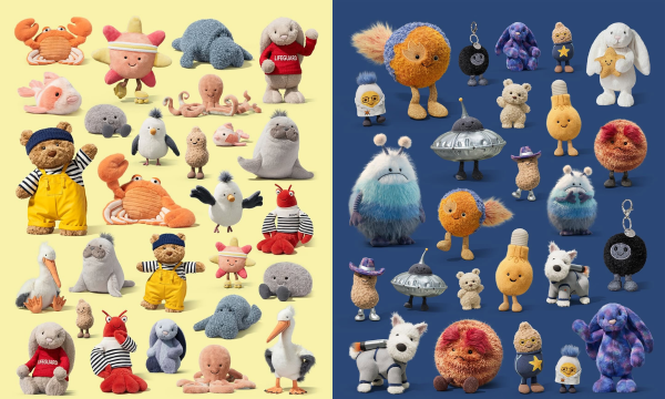 Jellycat憑療癒設計爆紅全球。圖片來源：Jellycat