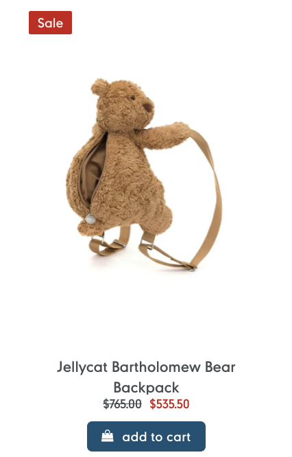 Jellycat極罕減價低至半價！經典公仔最平$208買到！斷貨王熊仔背囊都有減