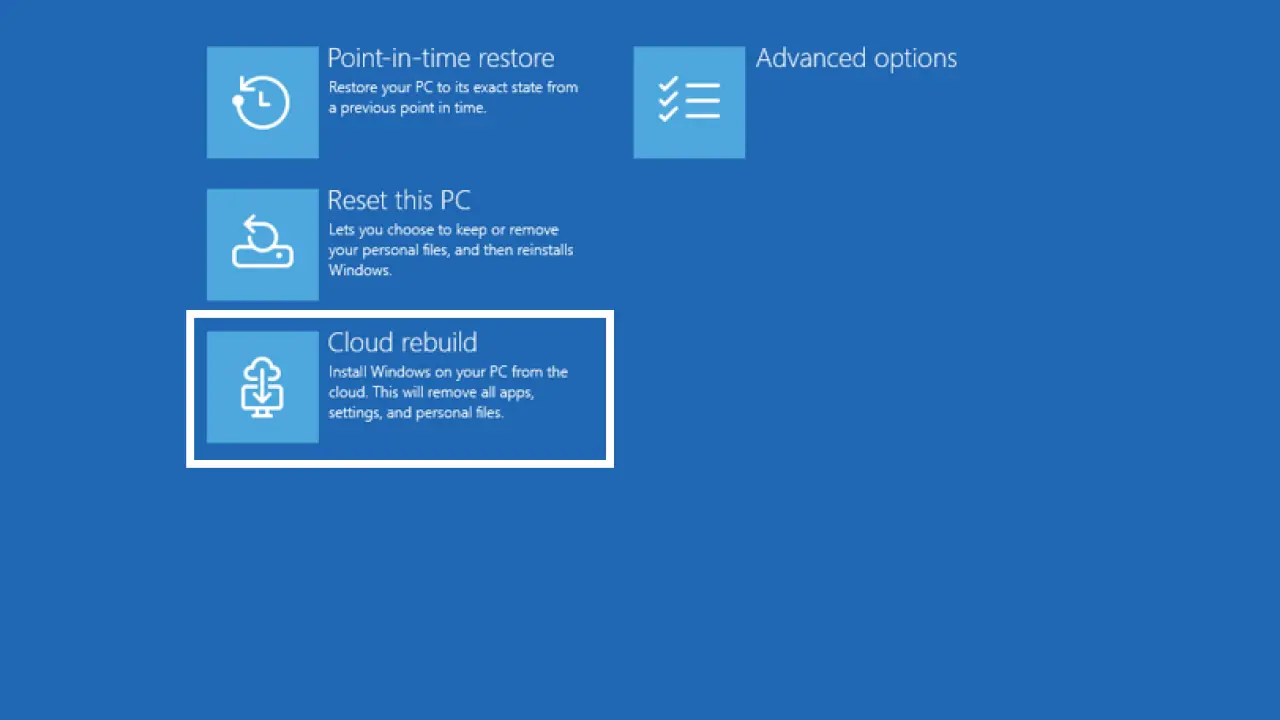 電腦白痴也能救回死機！Windows 11驚喜推「雲端重灌」新功能 免用USB一鍵自動修復壞機【即睇教學】