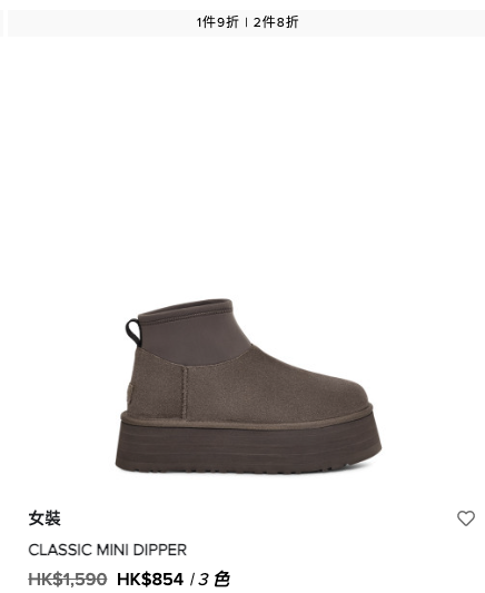 開倉優惠｜UGG限時Outlet專區低至4折！羊皮靴/毛毛拖鞋/服飾$259起！毛茸茸外套折上折
