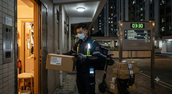 拼多多凌晨12點仍送貨上門？港男開門嚇一跳：香港都咁「捲」。圖片來源：AI生成圖片