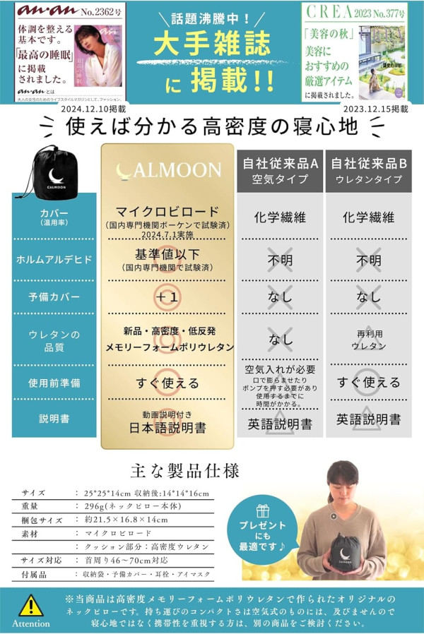 圖片來源:Amazon 告別坐飛機肩頸痛!旅行頸枕8款推介出遊必備 最平港幣入手/醫生監修充氣頸枕