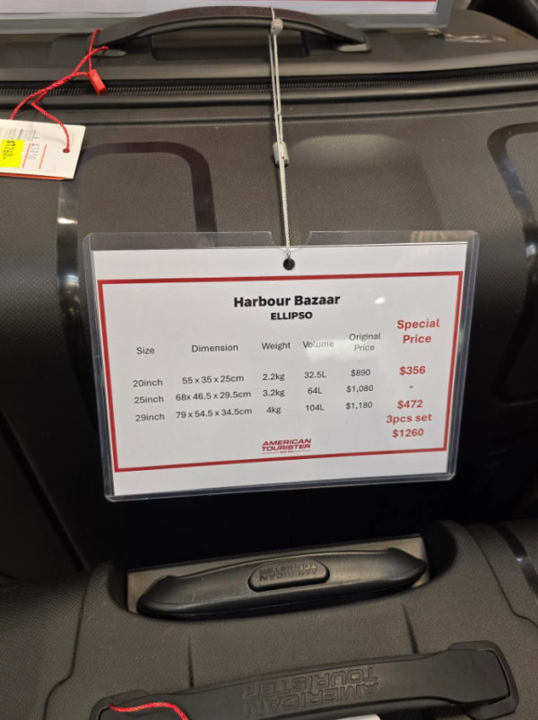 開倉優惠|尖沙咀海港城American Tourister行李箱全場4折!最平$356買到/一套兩件大細組合喼$792