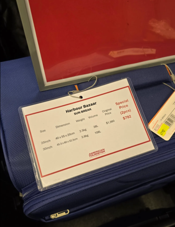 開倉優惠|尖沙咀海港城American Tourister行李箱全場4折!最平$356買到/一套兩件大細組合喼$792