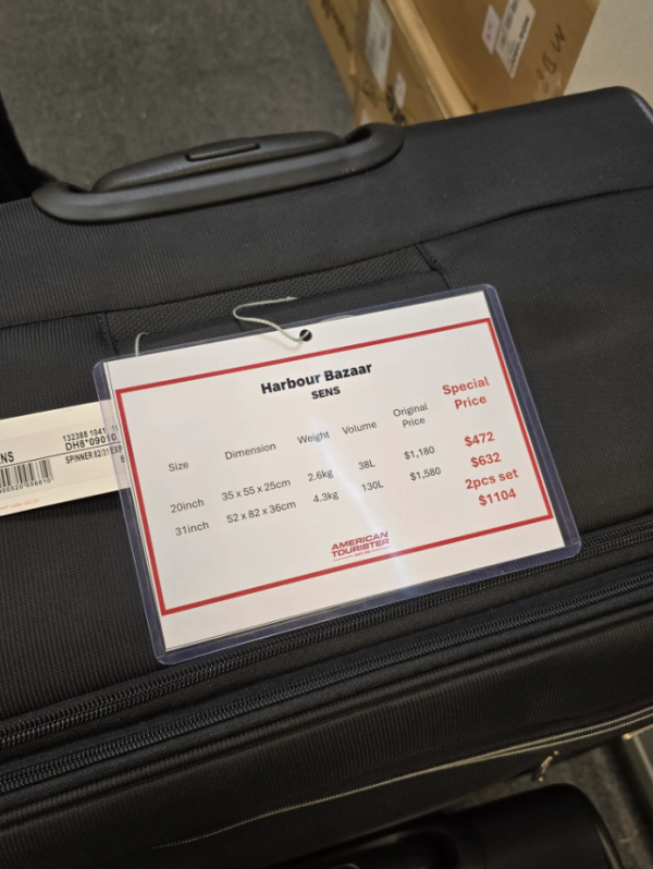 開倉優惠|尖沙咀海港城American Tourister行李箱全場4折!最平$356買到/一套兩件大細組合喼$792