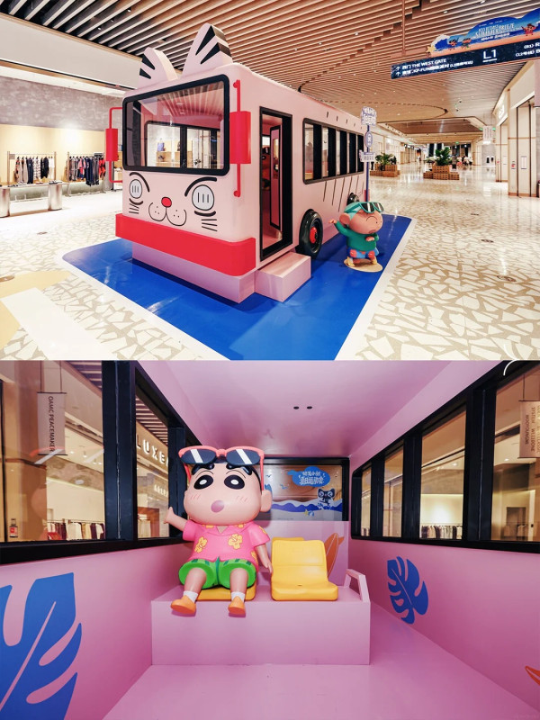 圖片來源:小紅書@深圳看展指南 深圳蠟筆小新夏日運動會限定快閃!打卡巨型曬黑版小新、齊坐貓咪校巴