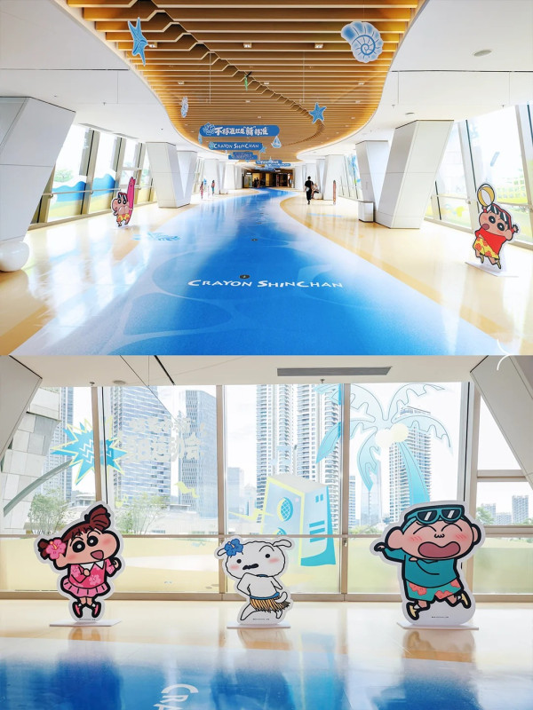 圖片來源:小紅書@深圳看展指南 深圳蠟筆小新夏日運動會限定快閃!打卡巨型曬黑版小新、齊坐貓咪校巴