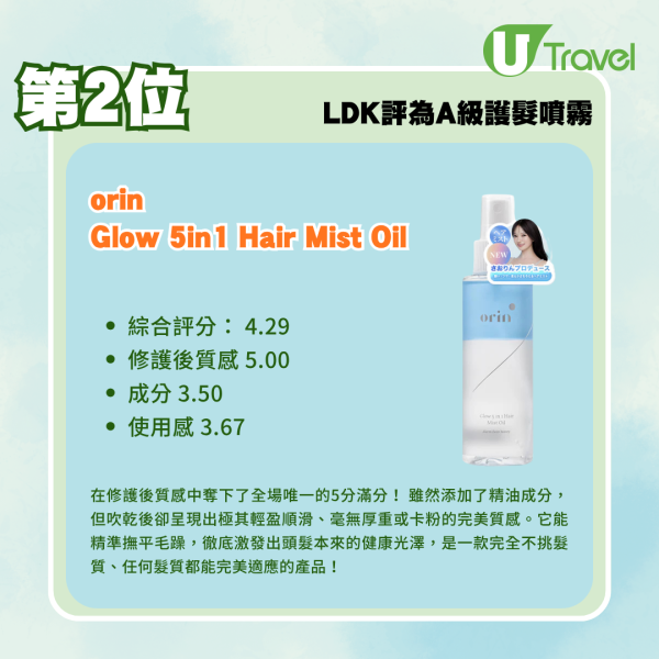 日本LDK實測13款人氣護髮噴霧!無印良品MUJI/UNOVE 邊款保濕順滑不黏膩?