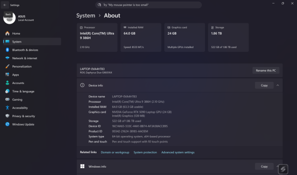 ASUS ROG Zephyrus Duo (2026) 開箱實測！試玩Core Ultra 9 + RTX 5090 + 雙 OLED 屏幕機王