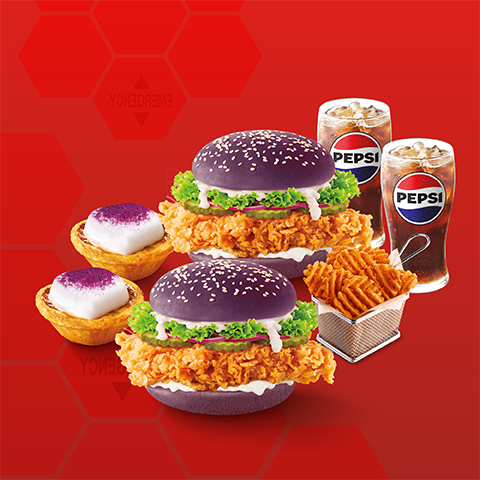 KFC聯乘新世紀福音戰士 「紫力場巴辣雞腿包」登場 買套餐送限量EVA角色卡＋銅鑼灣主題店打卡（附加購攻略）