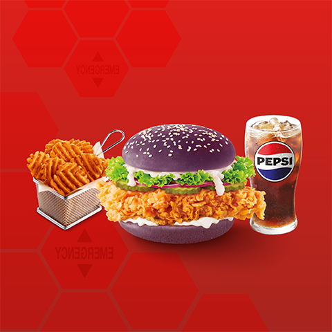 KFC聯乘新世紀福音戰士 「紫力場巴辣雞腿包」登場 買套餐送限量EVA角色卡＋銅鑼灣主題店打卡（附加購攻略）