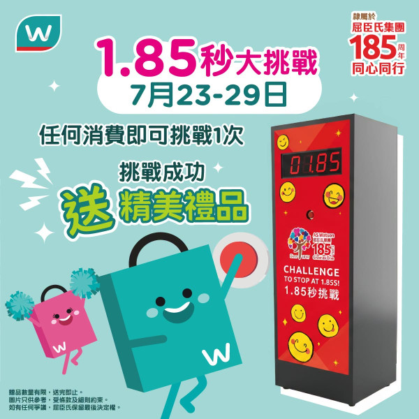屈臣氏優惠｜突發$1福袋快閃搶！免費送雞蛋／全場85折／狂送$300現金券  (即睇指定分店)