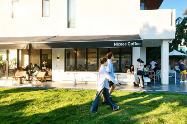 深圳大鵬必去山海窗景Cafe！紅白色獨棟別墅/一線海景/日落金山 