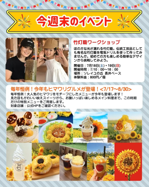 圖片來源:soleil park官網 關東向日葵景點|東京近郊8大向日葵花海推介!100萬株金黃花海、打卡日本最大級八重向日葵