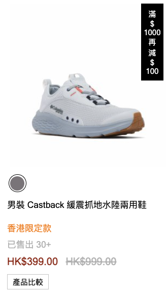 Columbia大減價低至4折！雨季必備防水鞋都有平！經典防水外套/運動T恤$80起