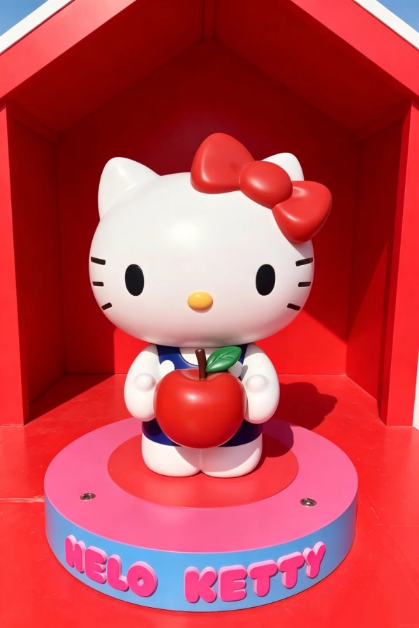 圖片來源:小紅書@深圳省钱通 深圳大悅城Hello Kitty粉紅夢幻特展 8.8米巨型生日蛋糕+絕美蝴蝶結隧道打卡必去