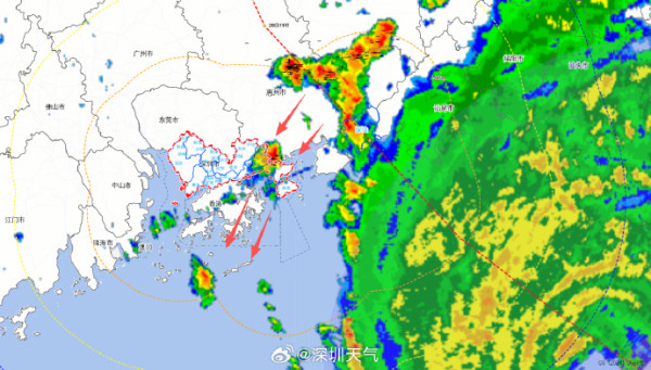 颱風紅霞今夜至明晨登陸香港至揭陽一帶 深圳升級橙色預警料有極端暴雨 