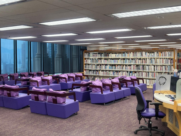 香港公共圖書館捐書及回收書籍（圖片來源︰香港公共圖書館）