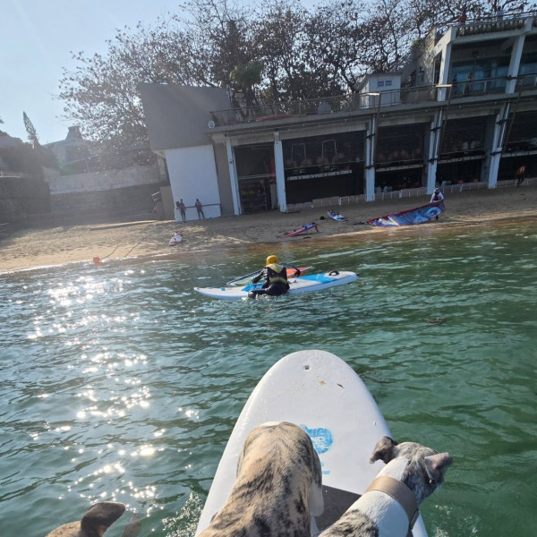 赤柱正灘捕風一族（圖片來源︰FB@捕風一族Hiwindlover Water Sport Centre）