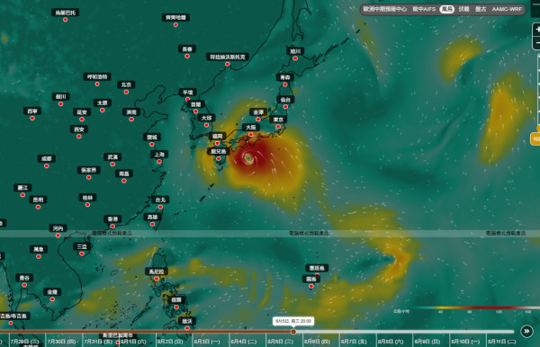 3大台风排队杀到！AI预测南海风暴或逼港 白海豚扑日 鲸鱼8月初紧接生成