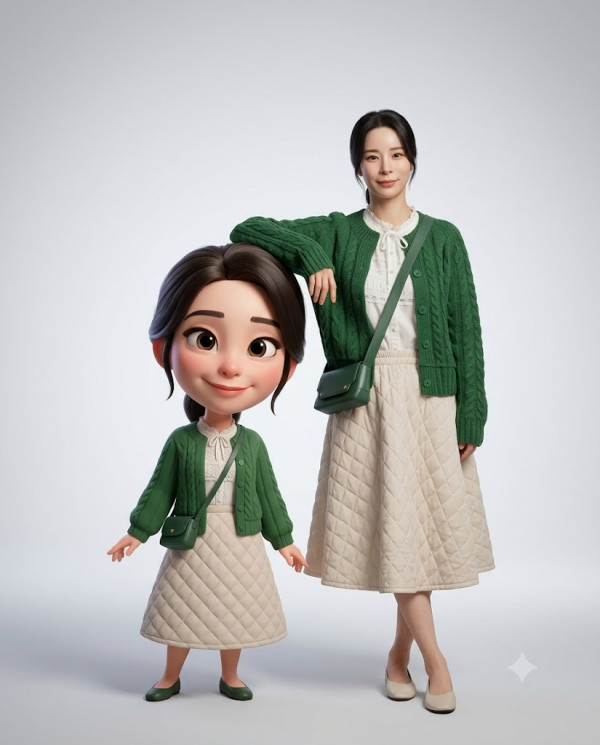 【Gemin/GPT Mini Me】教用AI四步出專屬自己Pixar 3D卡通合照！100%還原五官服飾複製指令免費玩