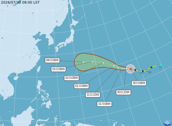 颱風白海豚增強或成今年風王 8月初逼近日本 熊本災區恐遇二次災害 