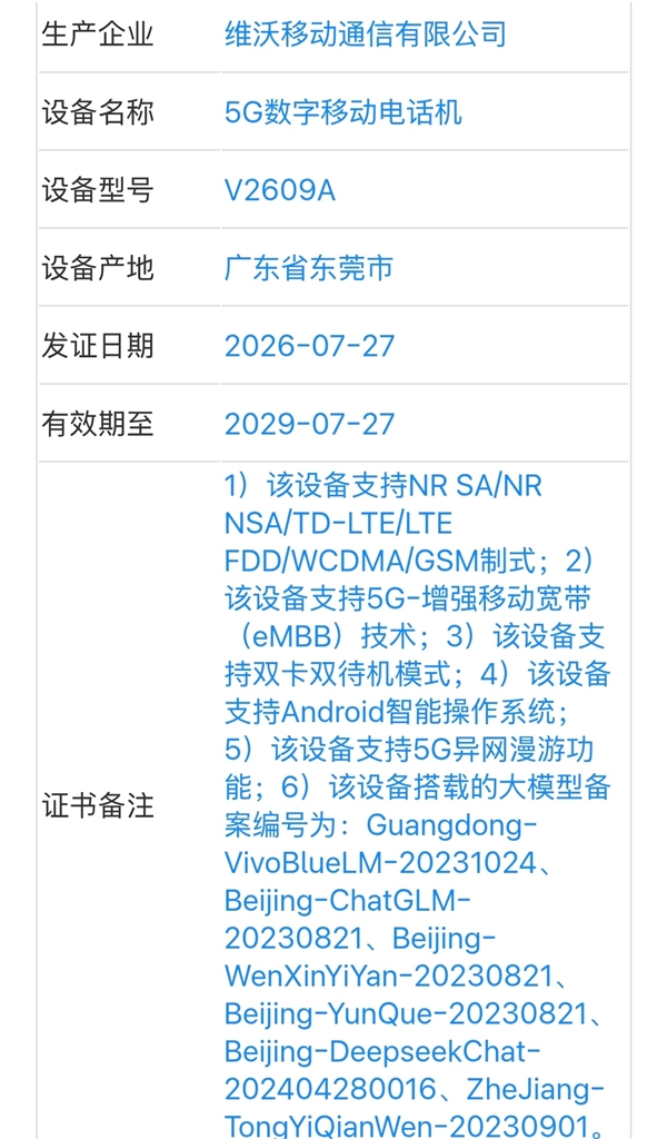 vivo X500 系列入網許可流出！3 款旗艦確認 + 首發台積電 2nm 天璣 9600 Pro + 索尼 LYTIA L910 大底鏡頭