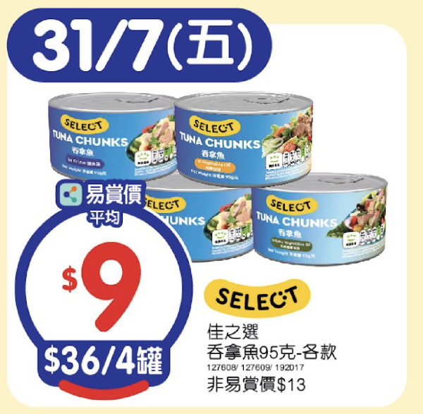 百佳優惠 | 快閃7日大劈價低至$6.5起＋20間分店免費試食＋送$20現金券-附搶購清單