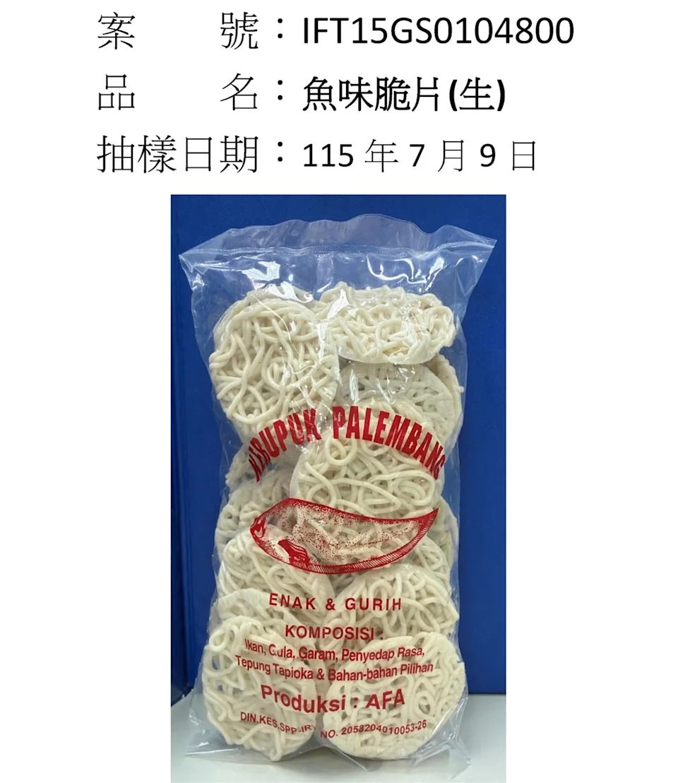 照片來源:台灣食藥署 照片來源:台灣食藥署