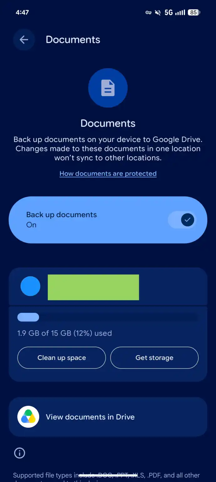 Google Drive免費15GB恐爆滿？Android全新「文件」備份功能將自動上傳手機檔案 教你1鍵開關