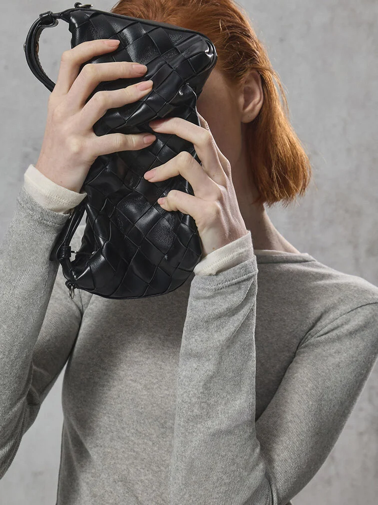 Charles & Keith Ivette Woven Shoulder Bag
