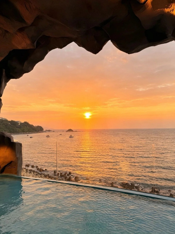 深圳大鵬夕陽溶洞海景餐廳 必去洞穴無邊泳池、浪漫海上鞦韆 附交通地址 