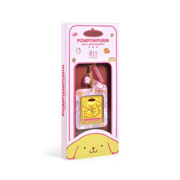 周生生 x Pompompurin 30周年！港澳限定足金金片钥匙扣8.4优先预售 送见面会名额