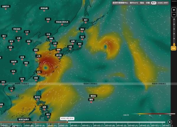 打风预测｜8月双台风酝酿！强台风白海豚路径存分歧 香港受外围夹击周末34度酷热