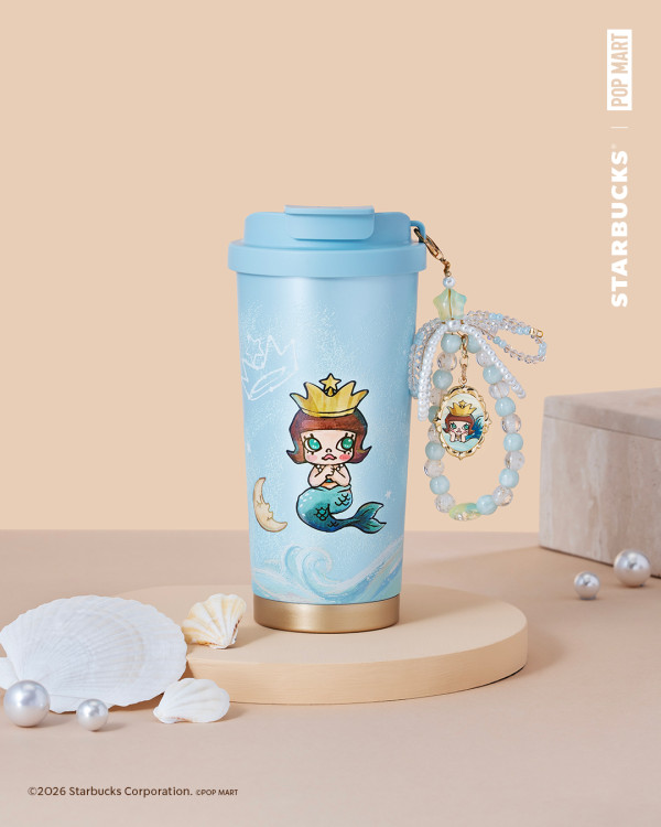 星巴克聯乘POP MART！MOLLY隨行杯＋玻璃杯／ Starbucks主題店打卡攻略 (1招免費送貼紙)