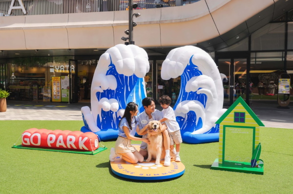 西沙GO PARK「GO Paw-Athlon」萌寵三項鐵人打卡賽︰極速衝浪巨星（相片由相關機構提供）