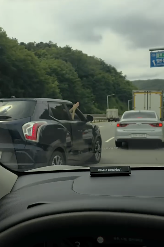 打尖竟無人鬧？韓國車切線影片網絡爆紅！乘客位1舉動反獲網民大讚【有片睇】