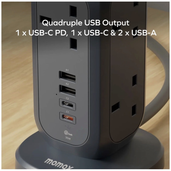 Momax 1-Plug 系列直立拖板新登場　2 款型號支援多達 15 部裝置充電