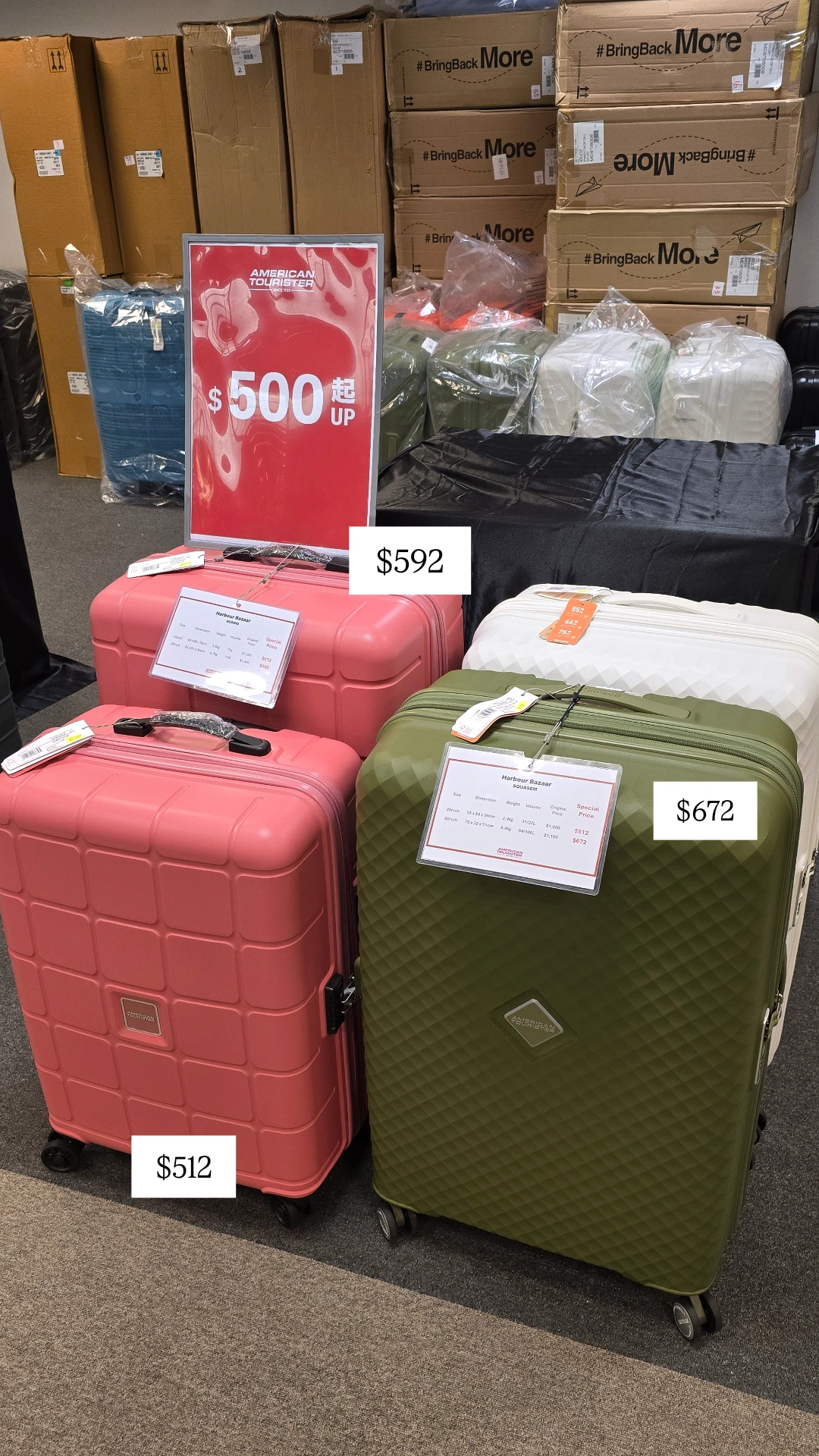 開倉優惠｜尖沙咀名牌行李箱開倉低至4折！一連5日 American Tourister/ace./Hallmark $200起！