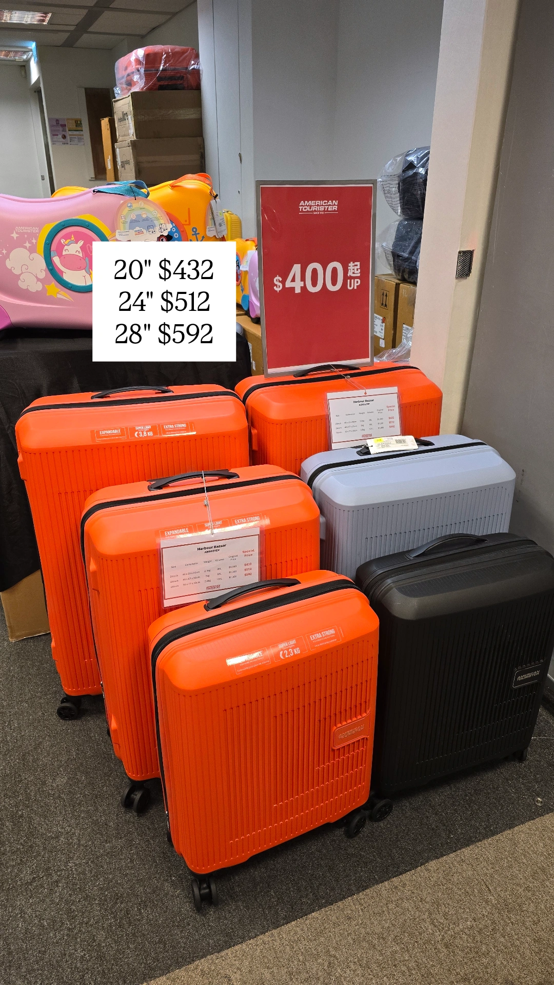 開倉優惠｜尖沙咀名牌行李箱開倉低至4折！一連5日 American Tourister/ace./Hallmark $200起！